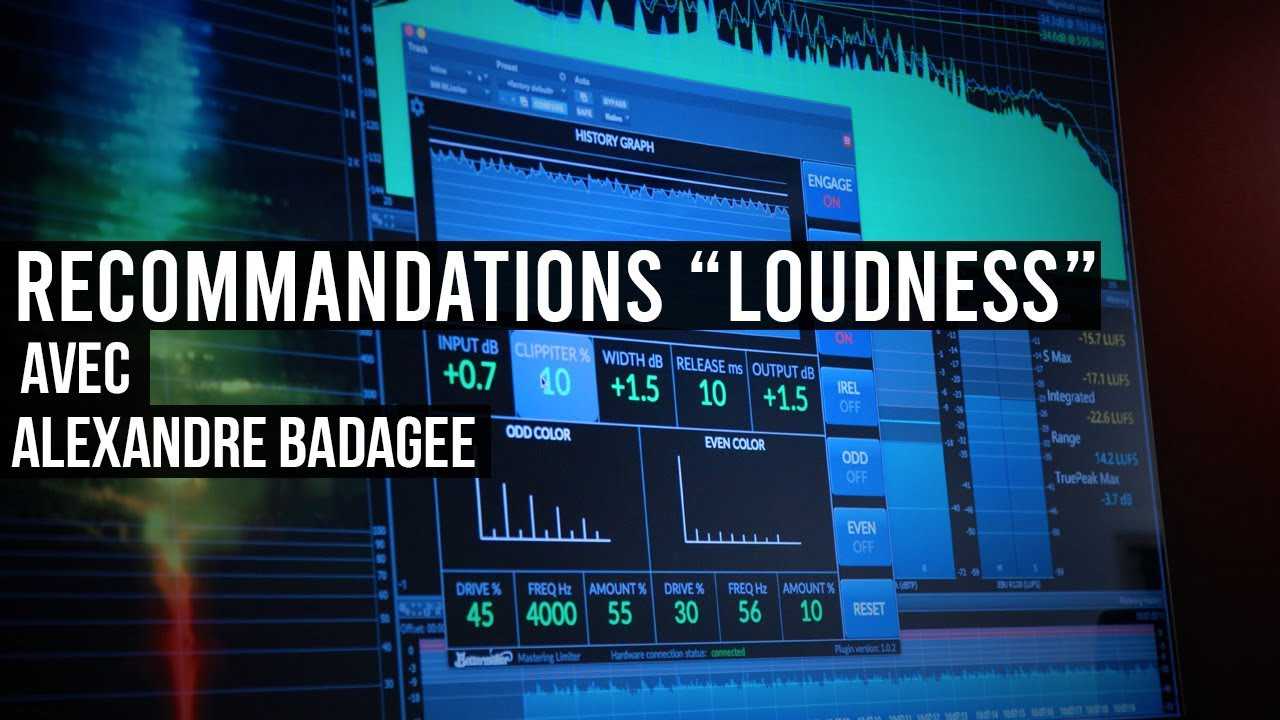 Les recommandations  loudness en mastering