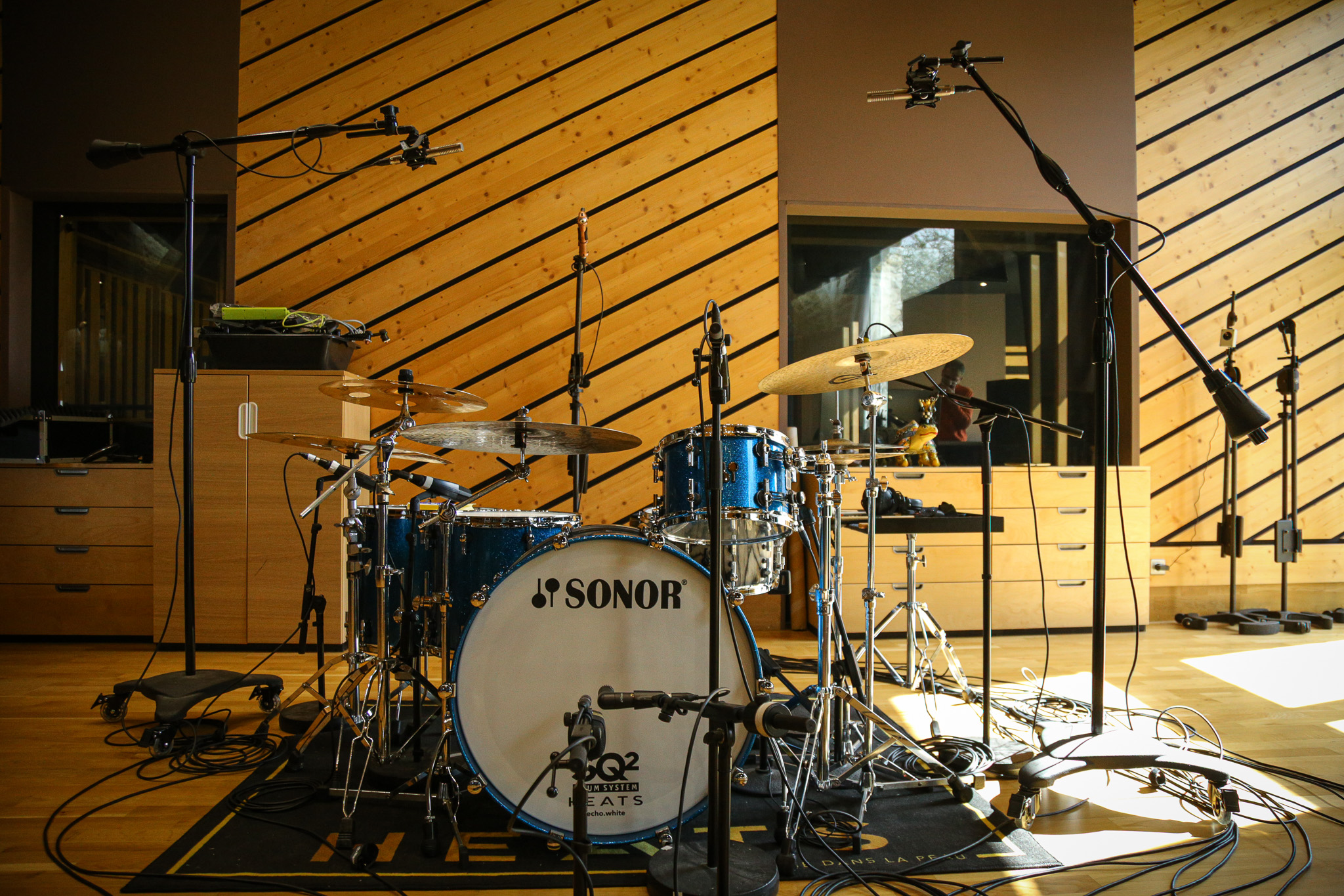 Séance d'enregistrement au studio Besco