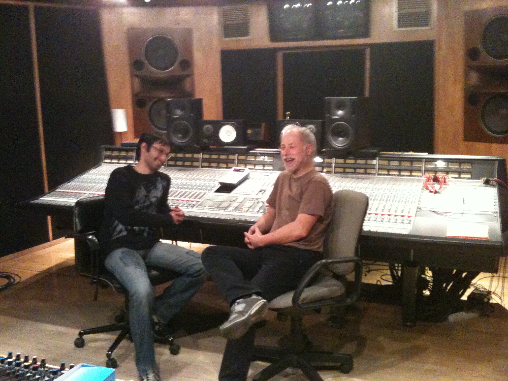 Nicolas Eschalier et Jean Loup Morette au studio Davout