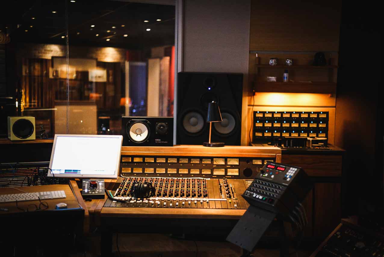 Console MCI JH-618 dans la régie d'Audioscope