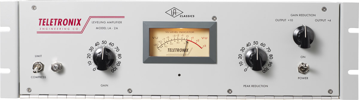 Compresseur optique Teletronix LA-2A — référence absolue pour le mixage voix grâce à son auto-release naturel et musical